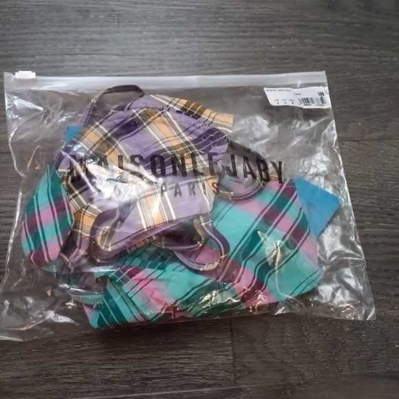 Maison LEJABY Madras Bikini Bathing Suir Sz L NWT - Picture 12 of 16